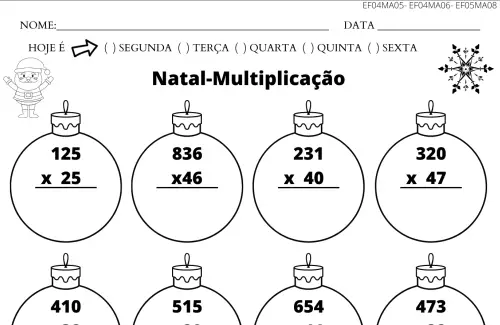 multiplicação de natal